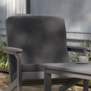 Charlestown All-Weather Poly Resin Wood Adirondack Style Deep Seat Patio Club Chair with Cushions