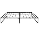 Branden 14" Minimalist Steel Platform Bed Frame with Slatted Supports