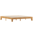 Amalia Solid Wooden Platform Bed with Wooden Support Slats in a Natural Pine Finish