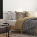 Amalia Solid Wooden Platform Bed with Wooden Support Slats in a Natural Pine Finish