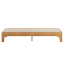 Amalia Solid Wooden Platform Bed with Wooden Support Slats in a Natural Pine Finish
