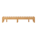 Amalia Solid Wooden Platform Bed with Wooden Support Slats in a Natural Pine Finish