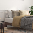 Amalia Solid Wooden Platform Bed with Wooden Support Slats in a Walnut Finish