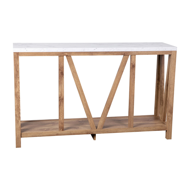 Cari 2-Tier Farmhouse Console Accent Table