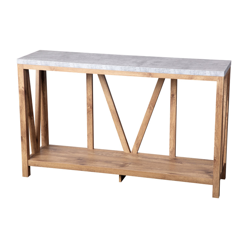 Cari 2-Tier Farmhouse Console Accent Table