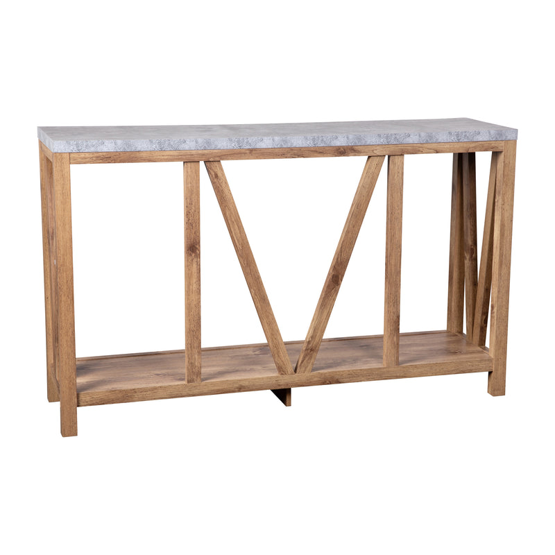 Cari 2-Tier Farmhouse Console Accent Table