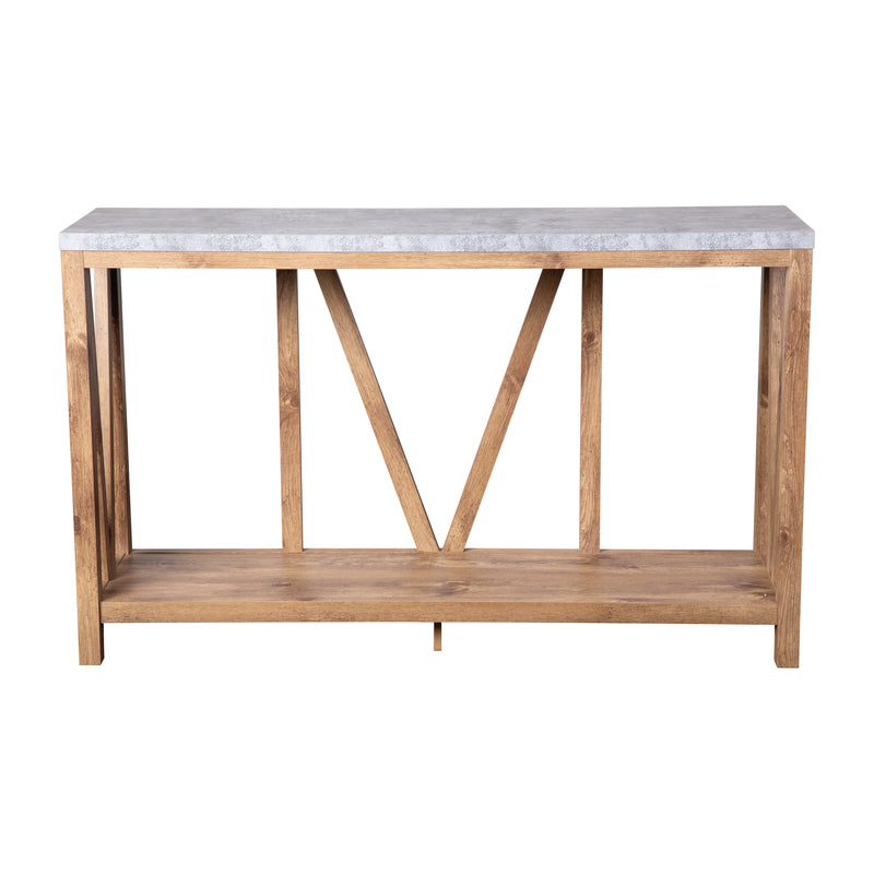 Cari 2-Tier Farmhouse Console Accent Table