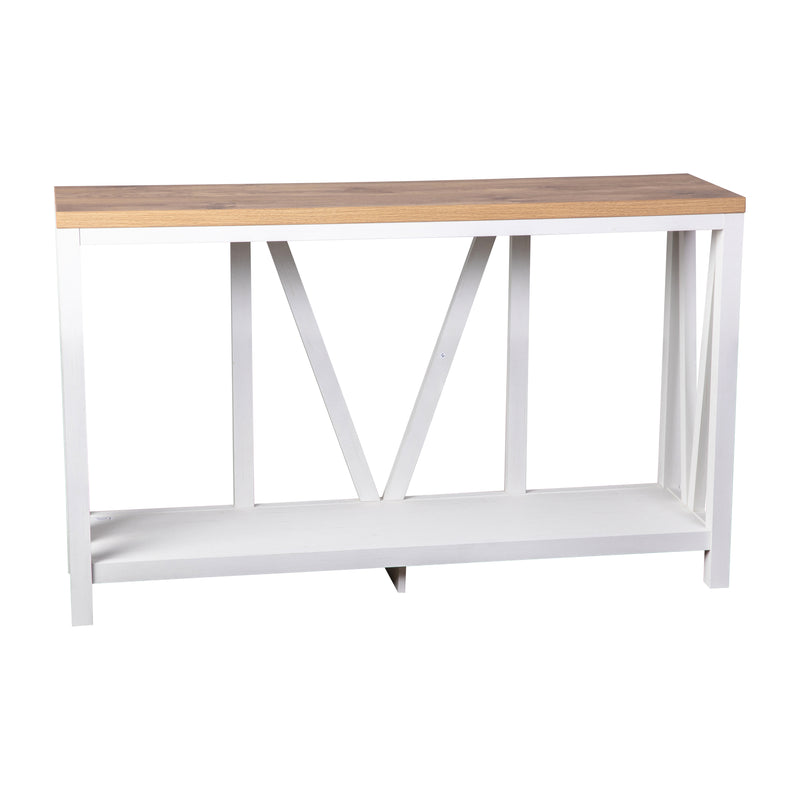 Cari 2-Tier Farmhouse Console Accent Table