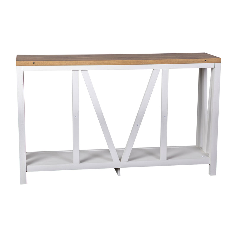 Cari 2-Tier Farmhouse Console Accent Table