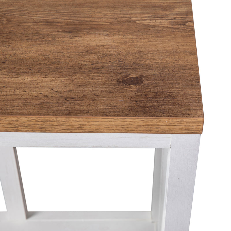 Cari 2-Tier Farmhouse Console Accent Table