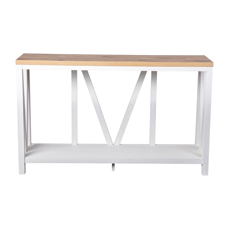 Cari 2-Tier Farmhouse Console Accent Table