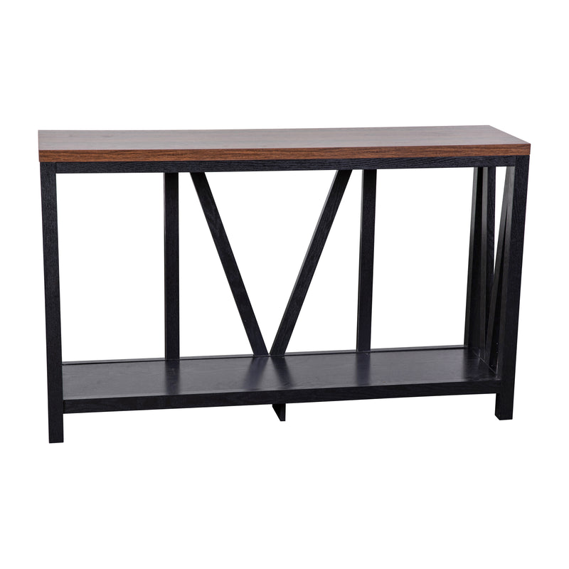 Cari 2-Tier Farmhouse Console Accent Table