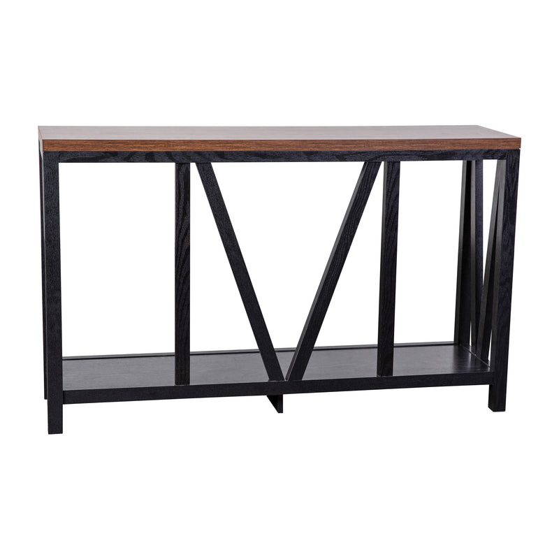 Cari 2-Tier Farmhouse Console Accent Table