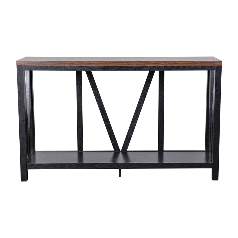 Cari 2-Tier Farmhouse Console Accent Table