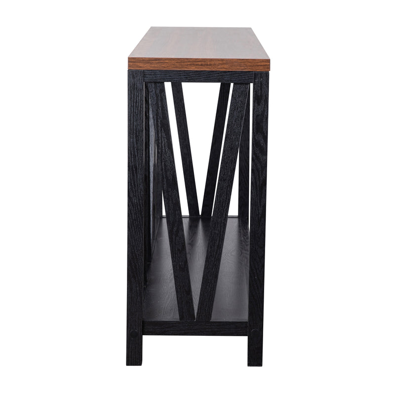 Cari 2-Tier Farmhouse Console Accent Table