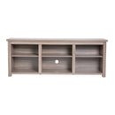 Giles 65" Farmhouse Style Media Console with Six Open Storage Compartments