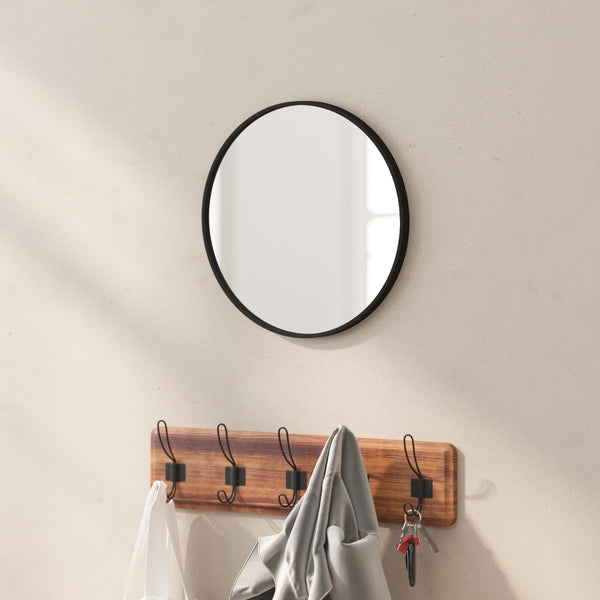 Julianne Round Metal Framed Wall Mirror