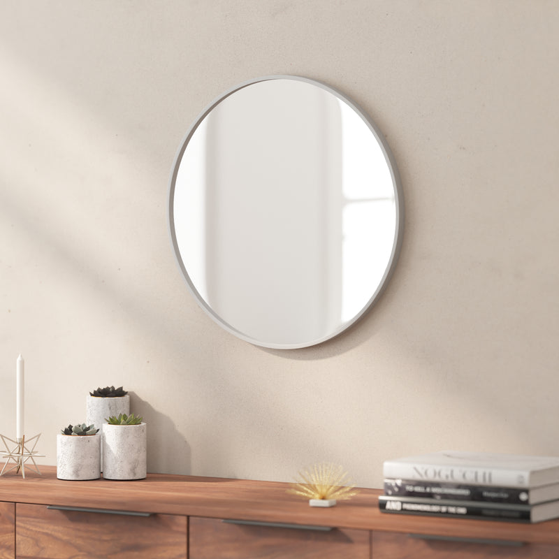 Julianne Round Metal Framed Wall Mirror